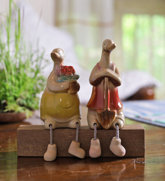 Ceramic Cute Duck Pair