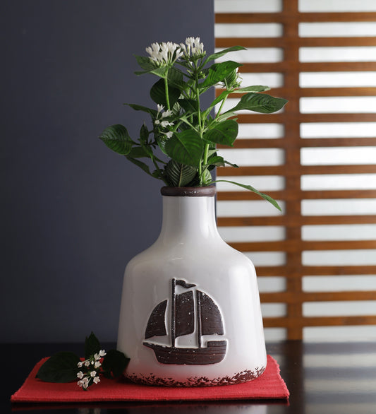 Boat Medium Sized Ceramic Vase